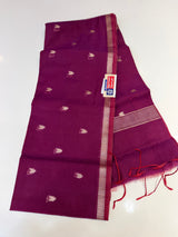 Mahashwari saree ( maroon colour)