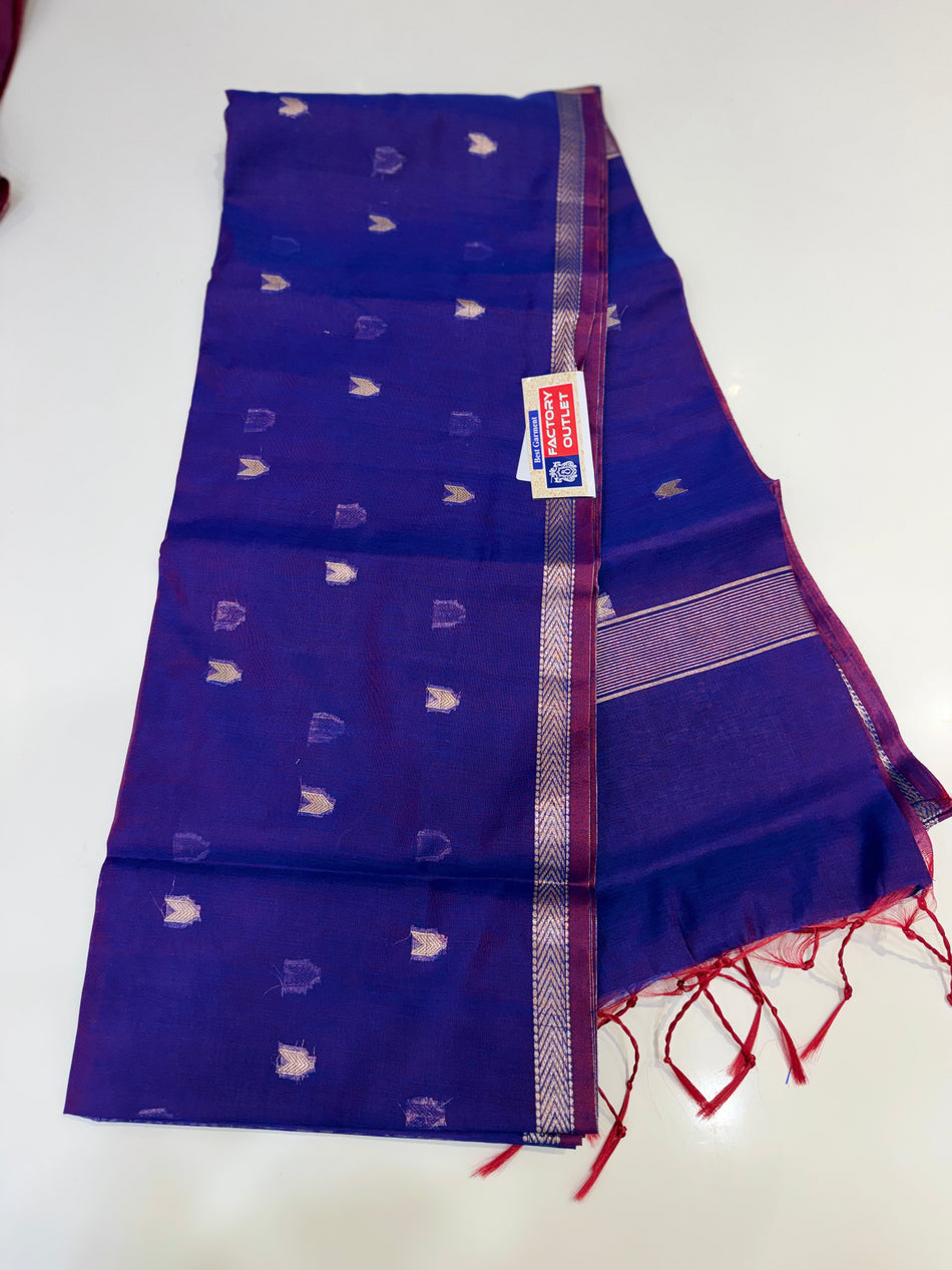 Mahashwari saree ( purple colour )