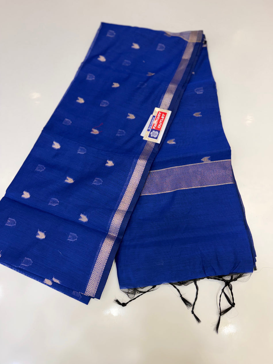 Mahashwari saree ( royal blue colour )