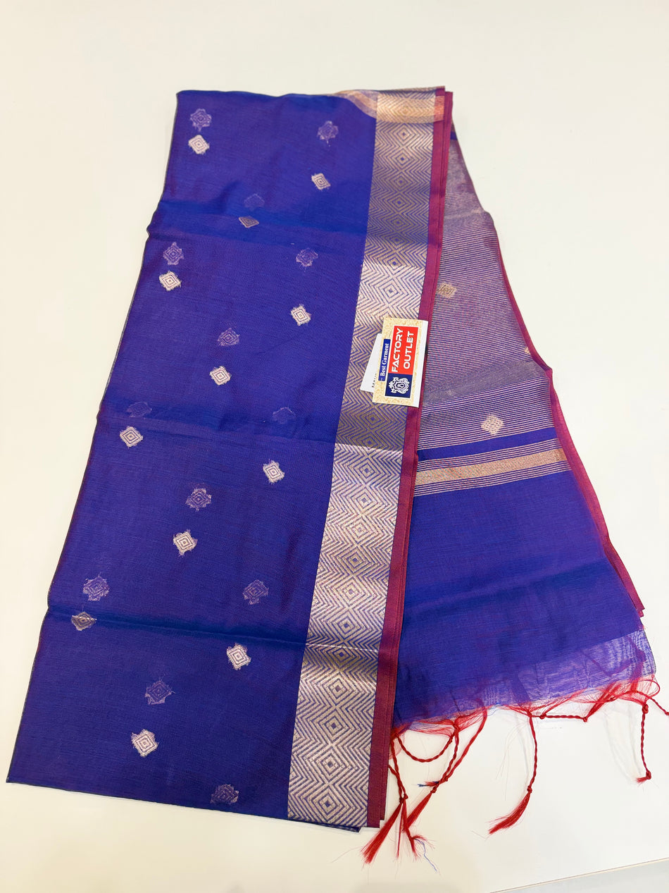 Mahashwari saree M1 ( purple colour )