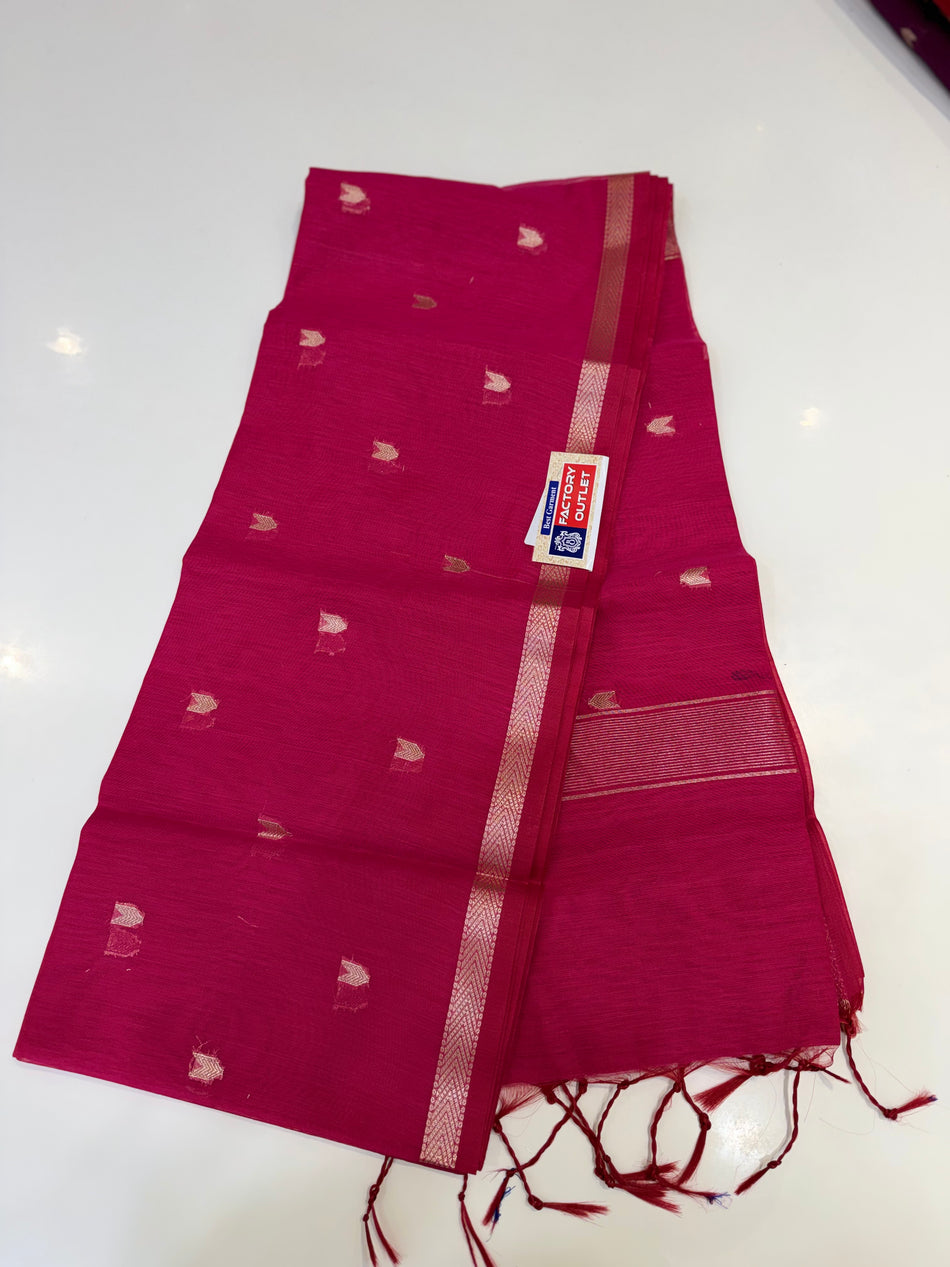 Mahashwari saree ( Rani Colour )