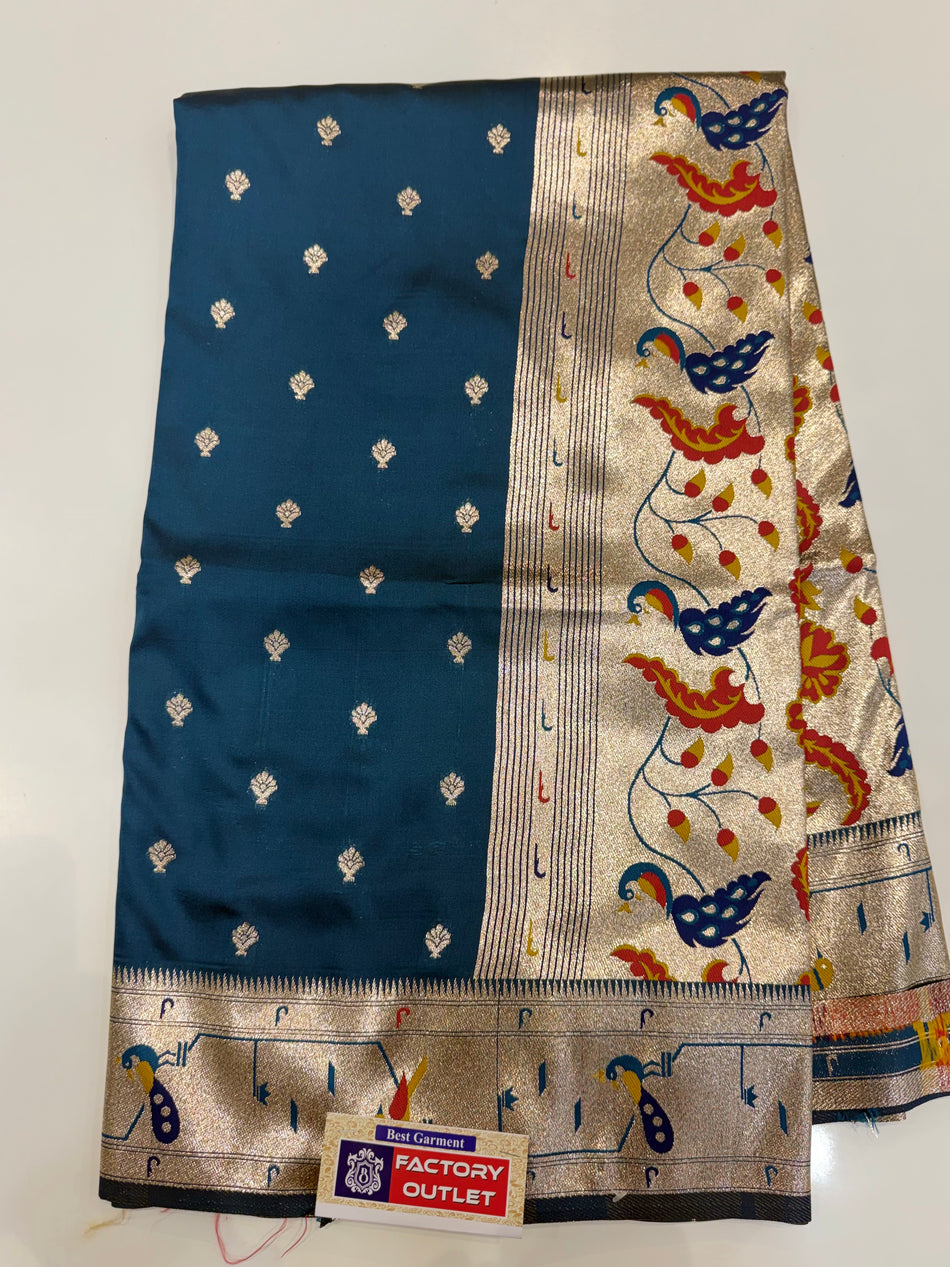 MH Paithani ( Petro Colour )