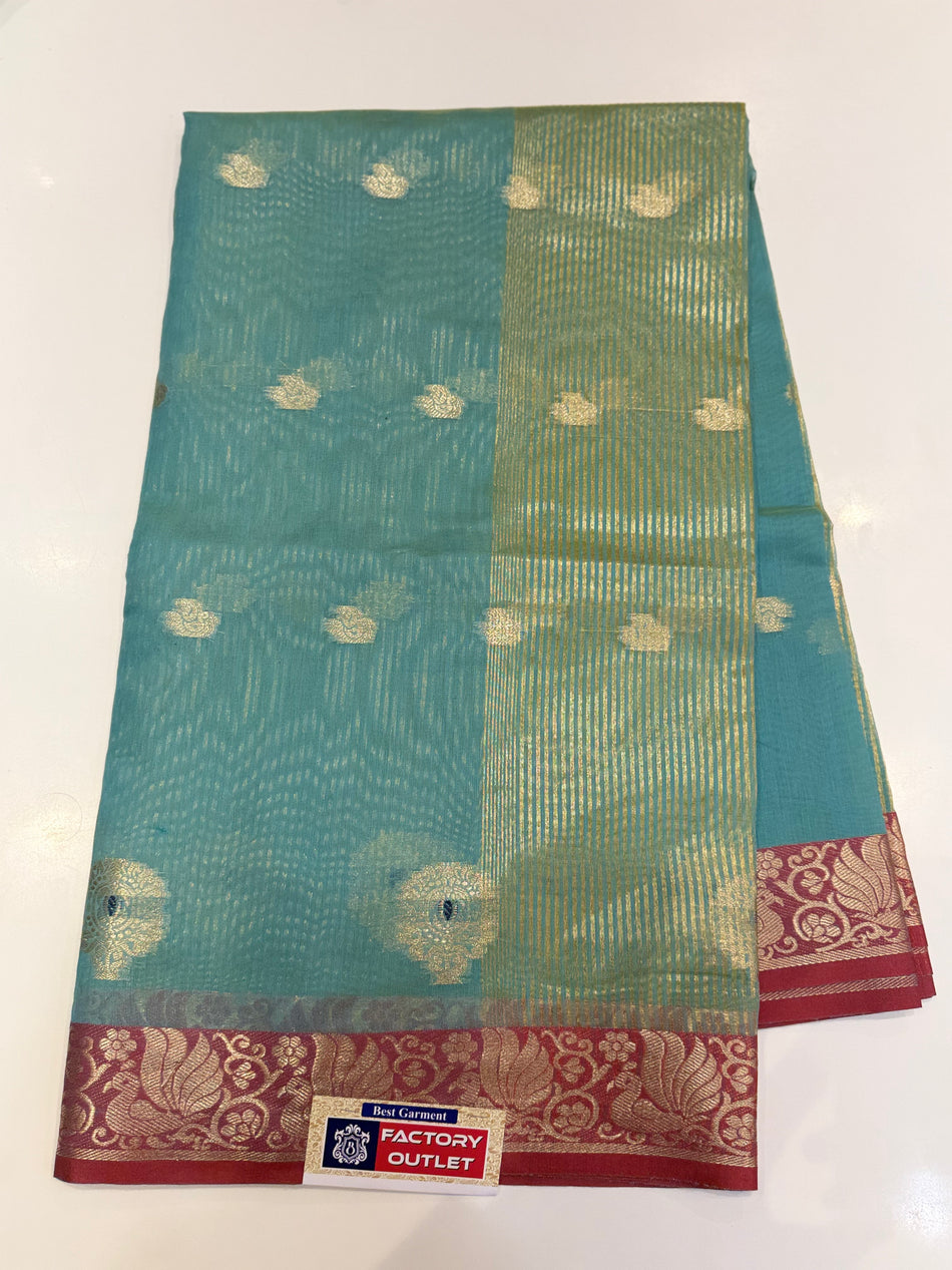 Cotton Peshwai ( sky blue )