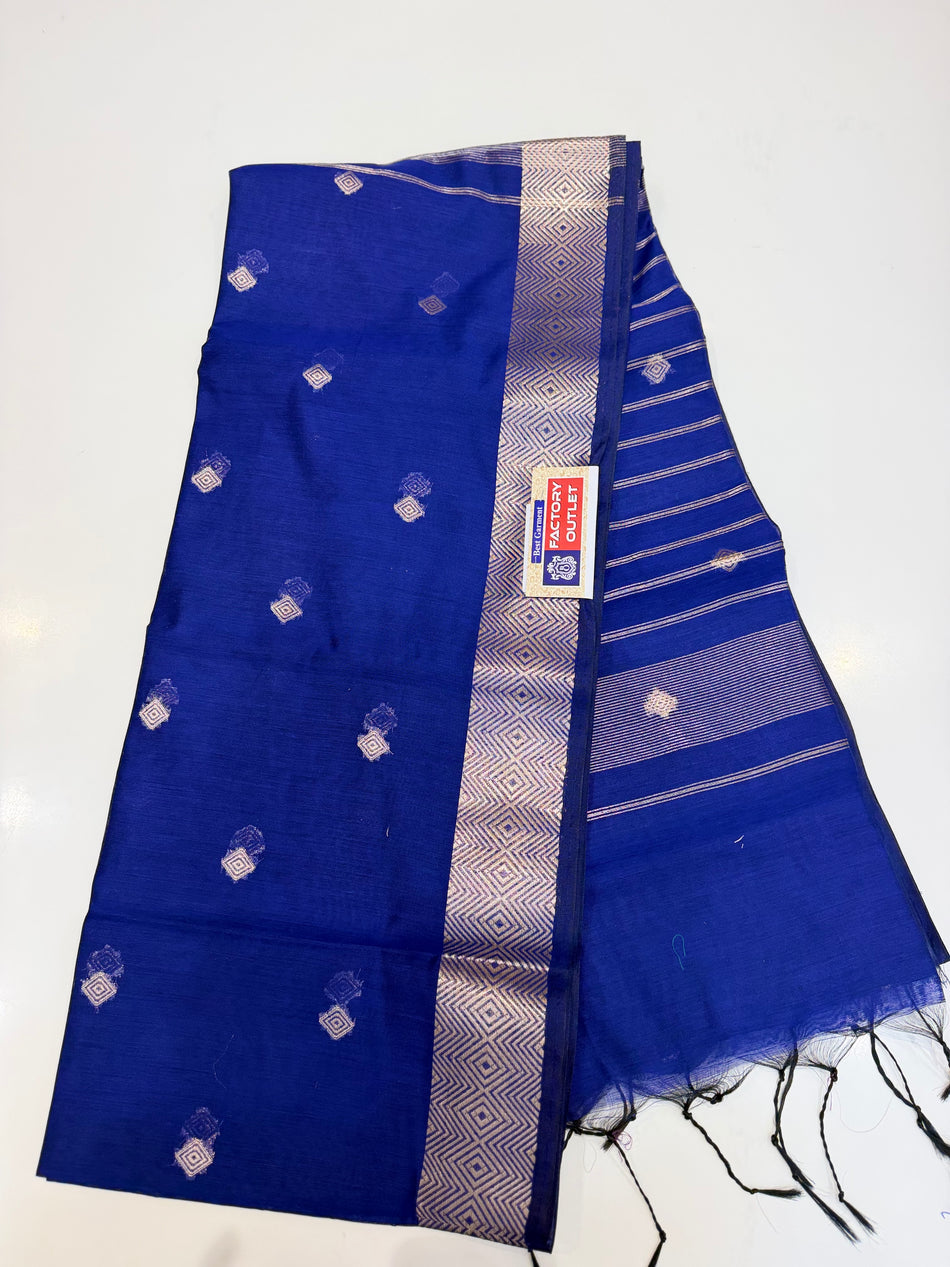 Mahashwari saree M1 (royal blue )