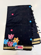Dark Jamdhani (black  blue )