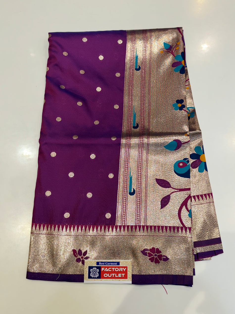 Kop Paithani ( purple colour )