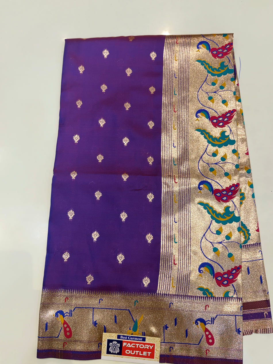 MH Paithani ( purple colour )