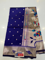 Kop Paithani ( royal blue colour )
