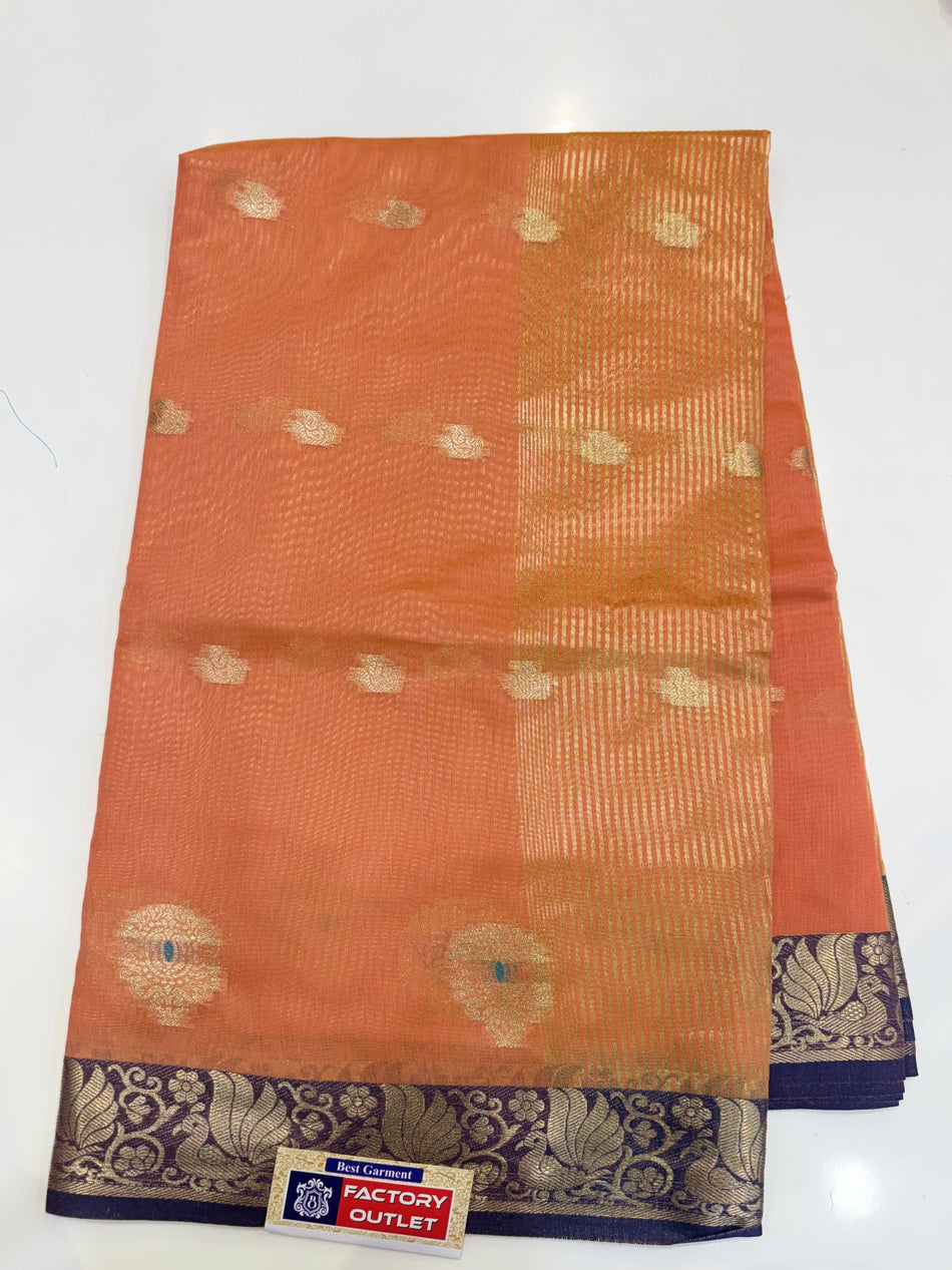 Cotton Peshwai ( light orange )