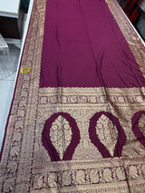 Soft silk pain saree (wine colour)