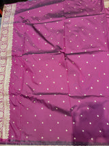 Soft silk pain saree (wine colour)