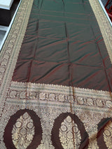 Soft silk plain saree(Anjari saree )