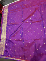 Soft silk plain saree(vangi colour )