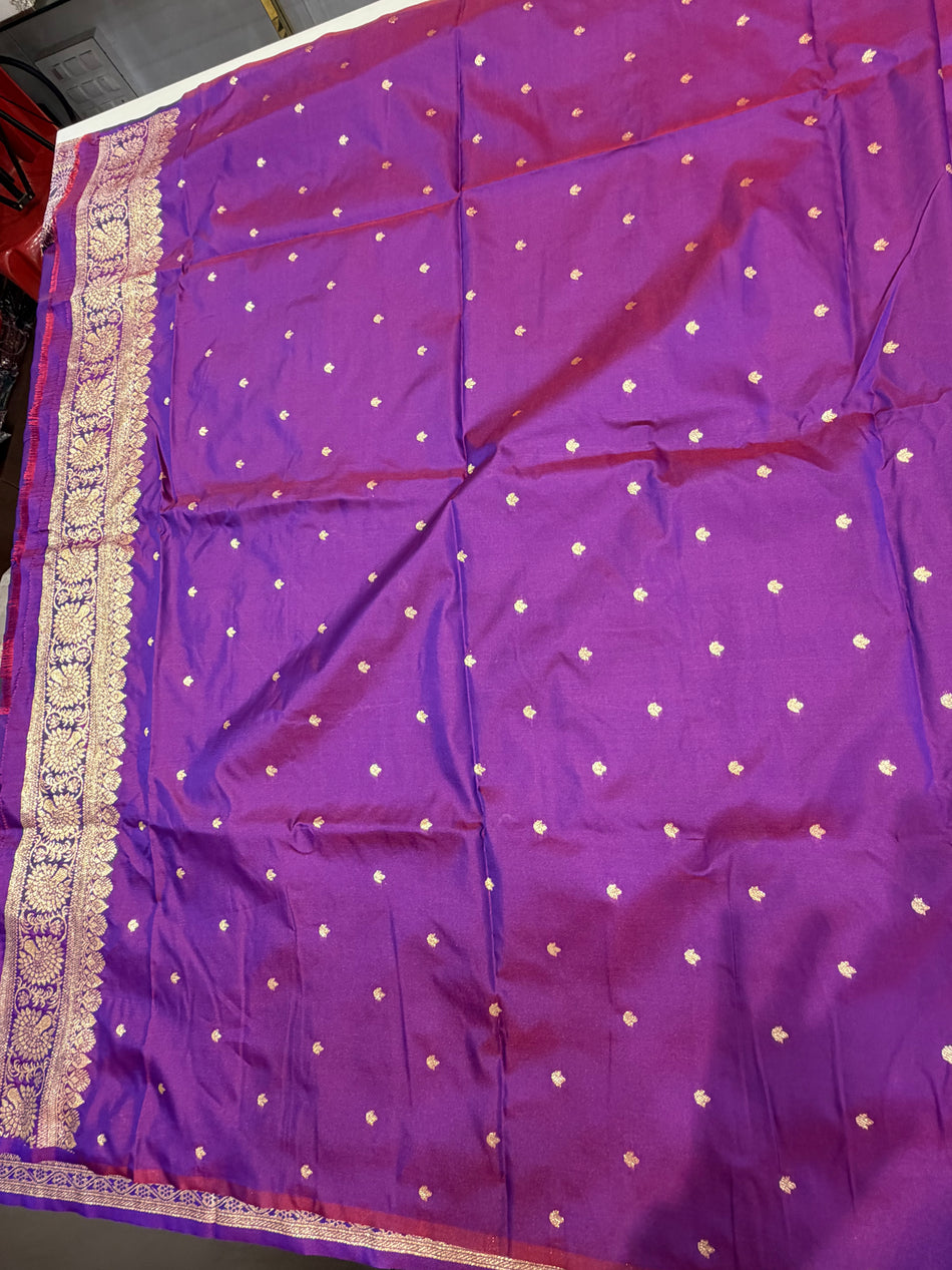 Soft silk plain saree(vangi colour )