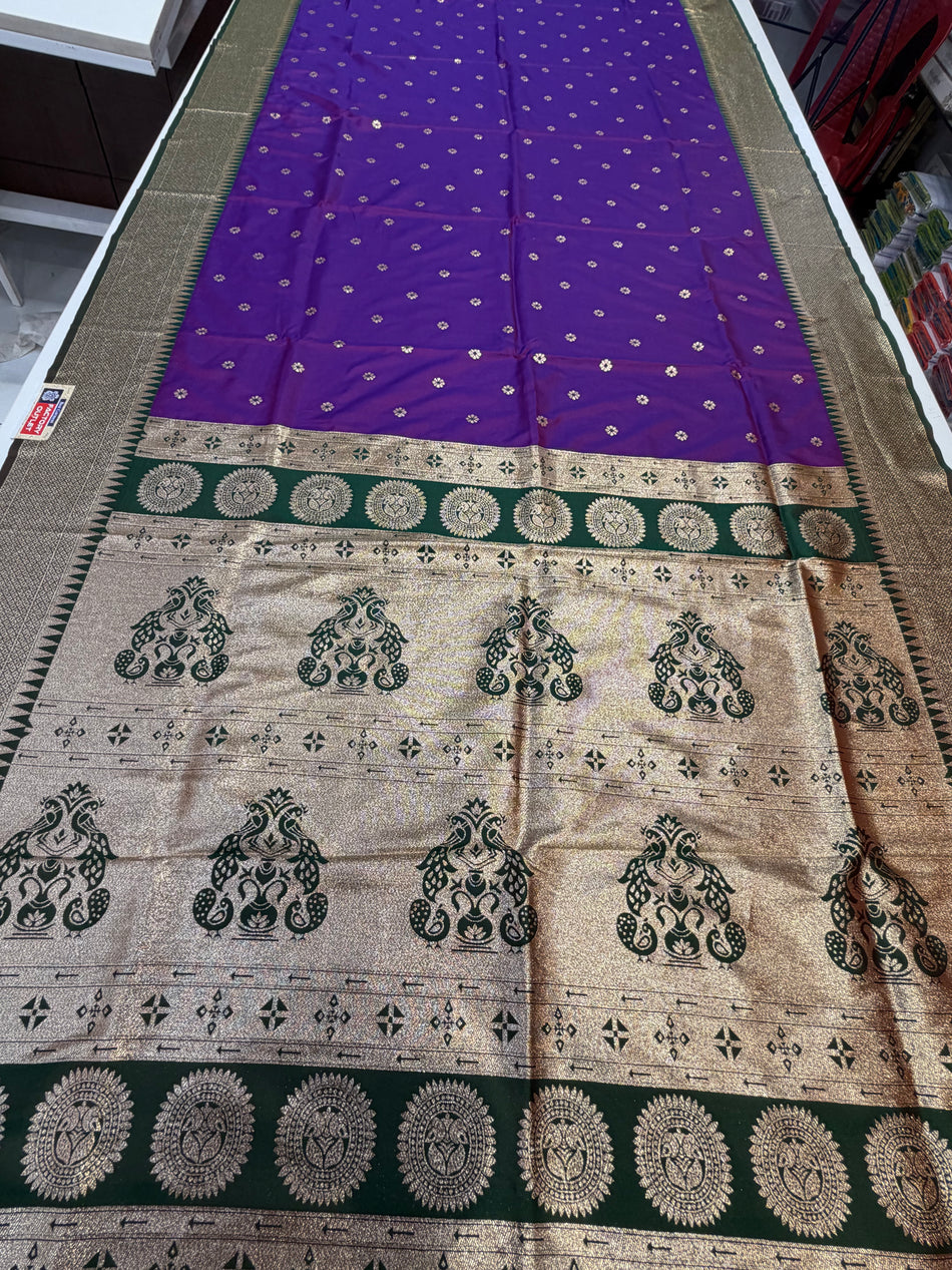 Trending Paithani (vangi colour )