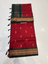 Gadwal handloom saree (maroon colour )
