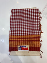 Trending Irkal checks (maroon colour )