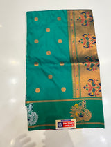 Butti soft silk (green colour )