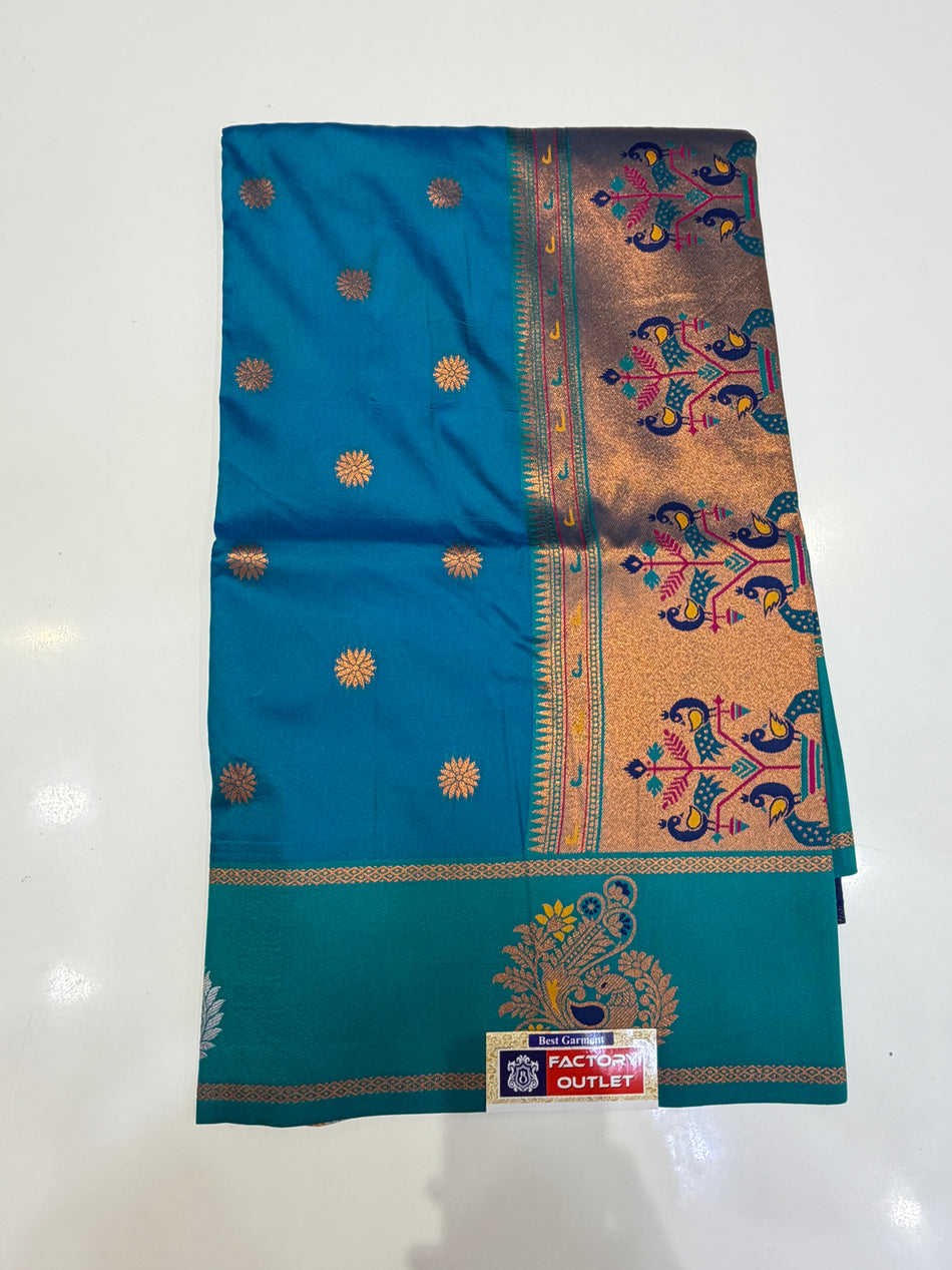Butti soft silk (499 rs chintamani colour )