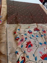 Muniya Paithani (Anjari Colour )