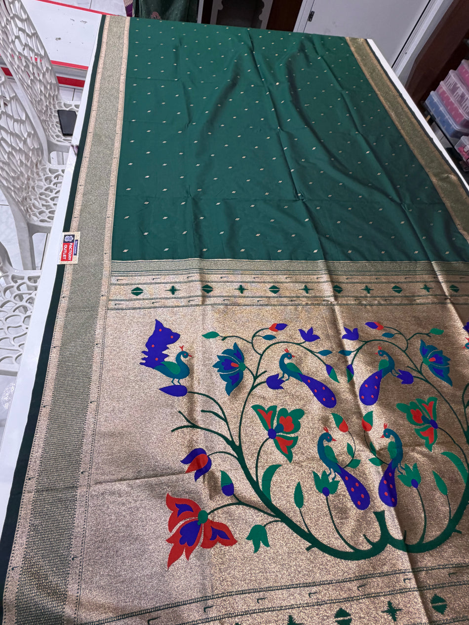 Paithani saree ( green colour)