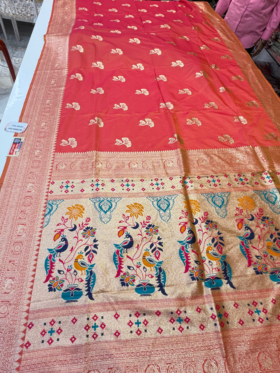 Flower soft silk ( firta orange )