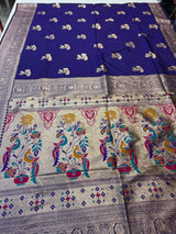 Flower soft silk ( royal blue colour )