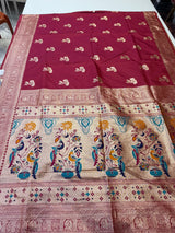 Flower soft silk (maroon colour )