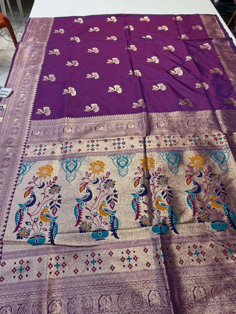 Flower soft silk ( purple colour )