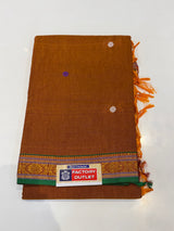 Irkal Jijmata saree (golden rust colour )