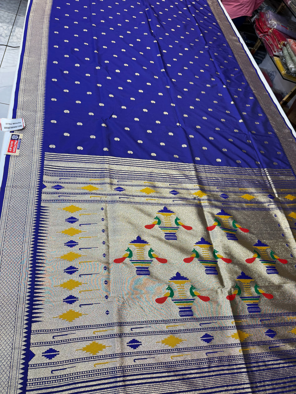 More Paithani (royal blue colour )