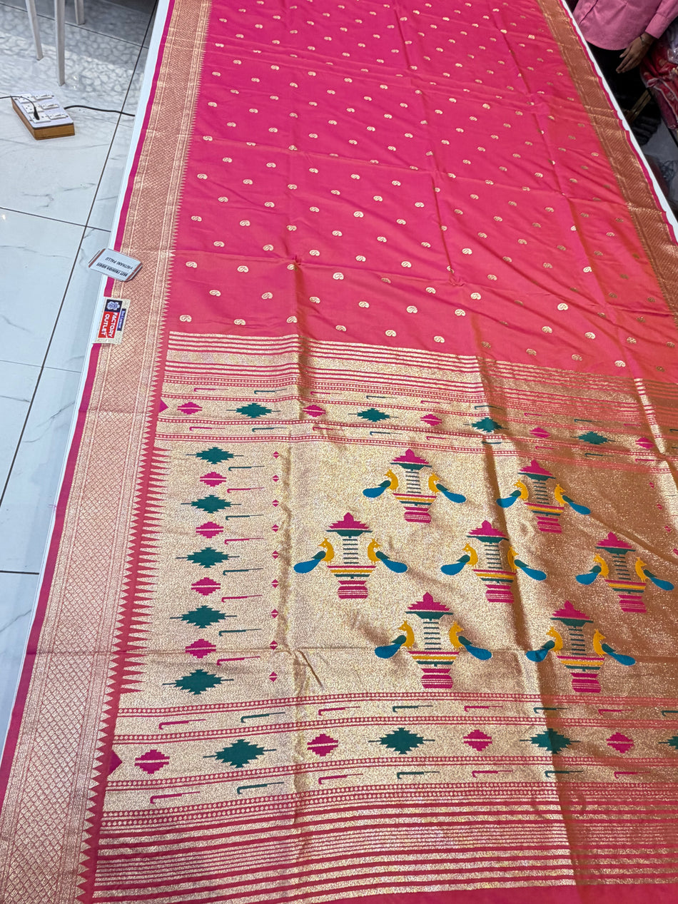 More Paithani (firta orange colour )