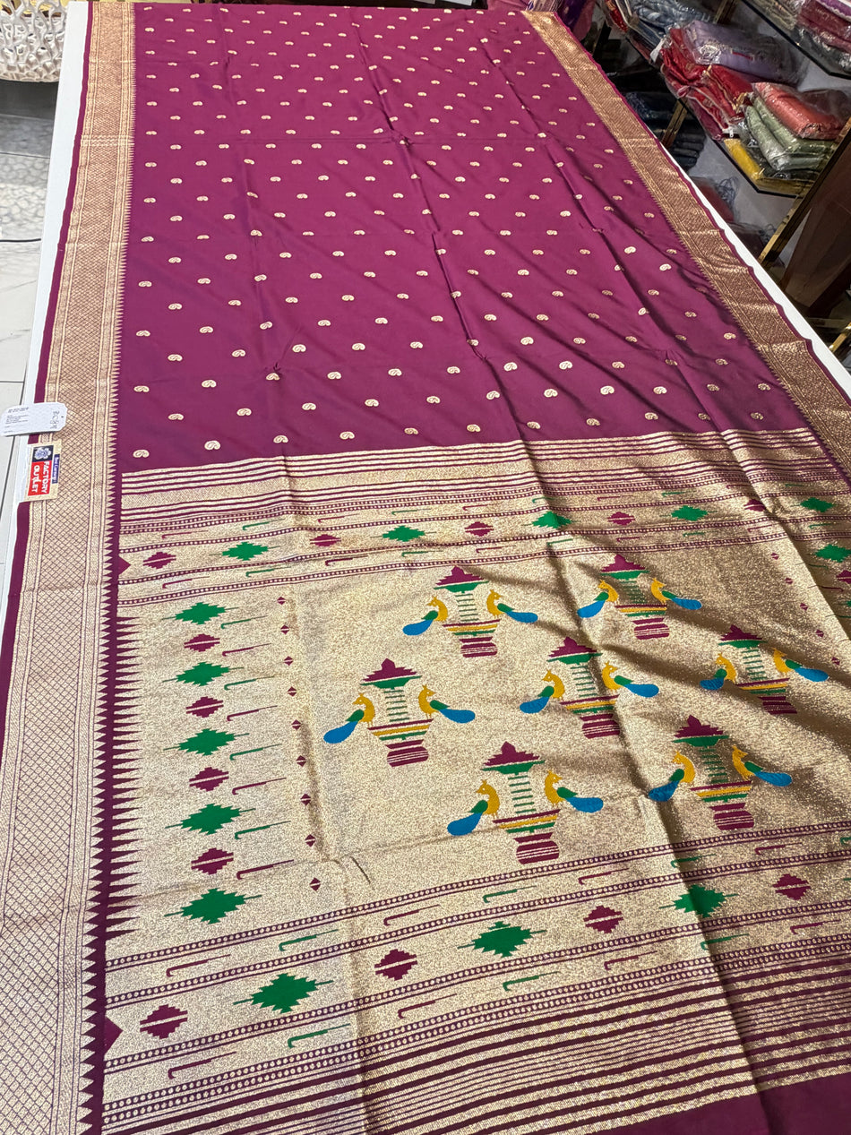 More Paithani (mooron colour )