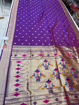 More Paithani (purple colour )