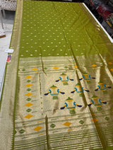More Paithani (popti /parrot colour )