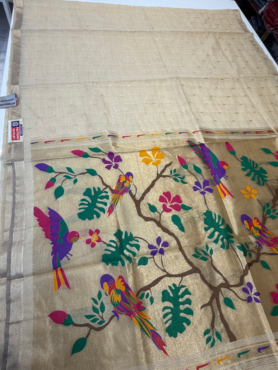 Jamdani cotton saree ( moti colour )
