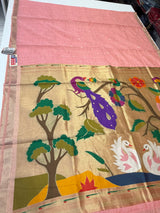 Jamdani cotton saree ( light pink )