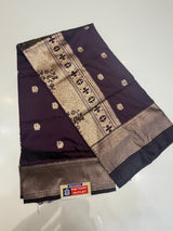 Soft Paithani (wine colour )