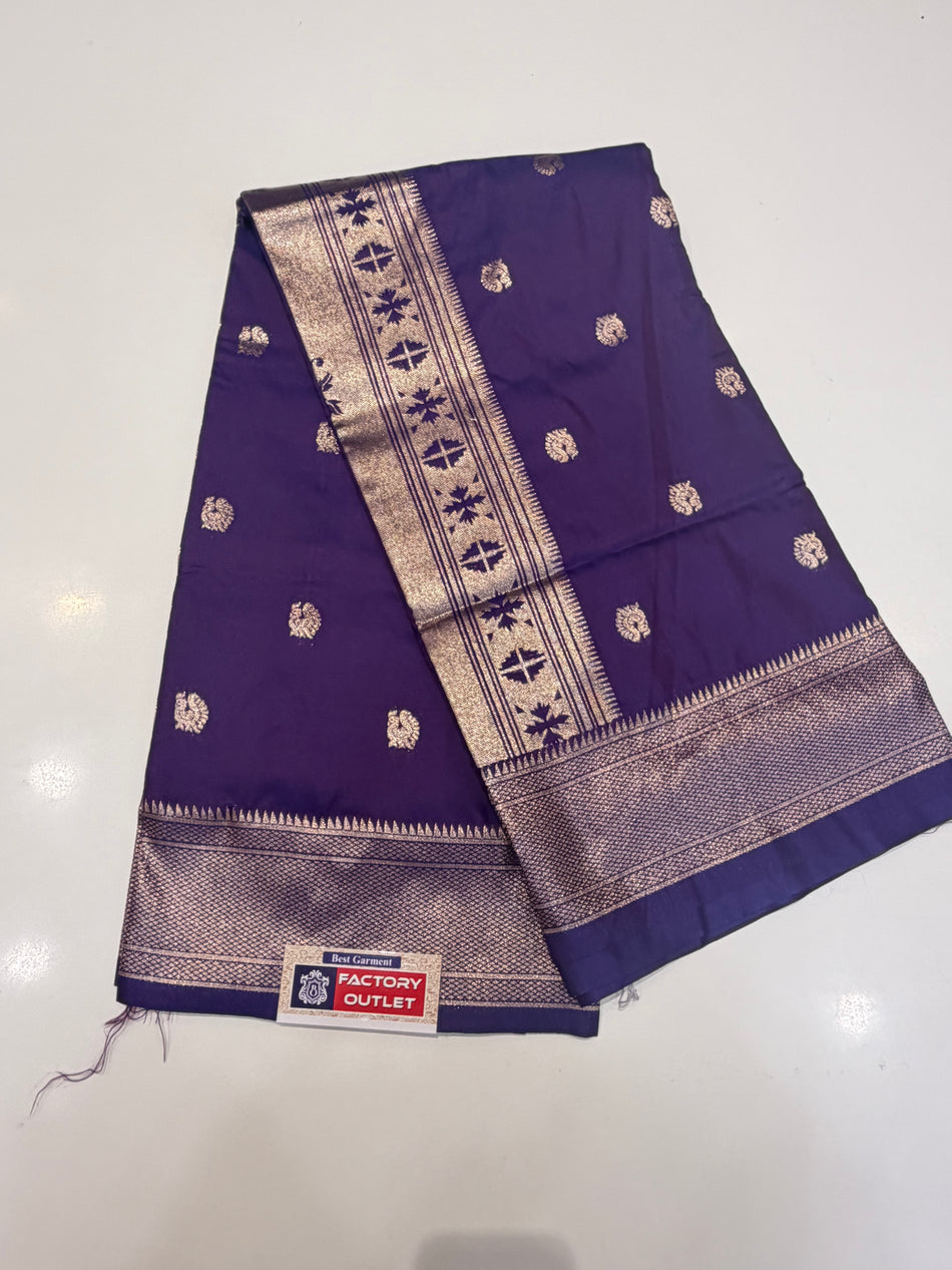 Soft Paithani (purple colour )