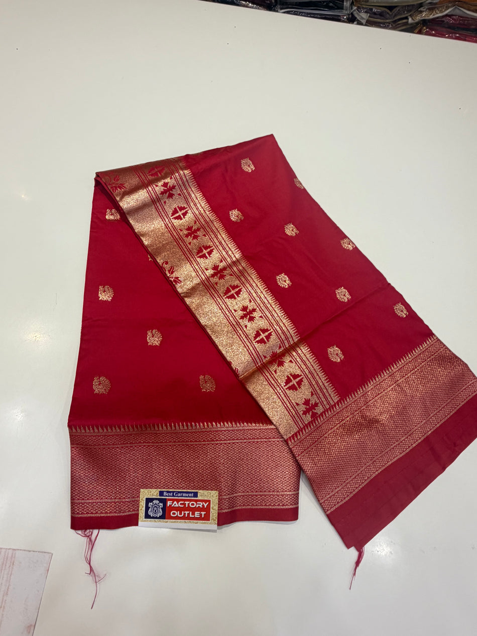 Soft Paithani (Rani colour)