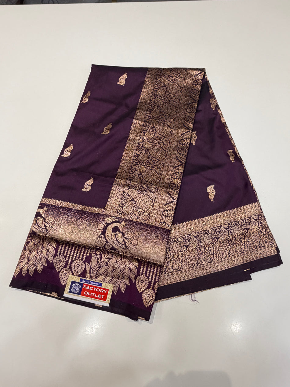 Border more Paithani (wine colour)