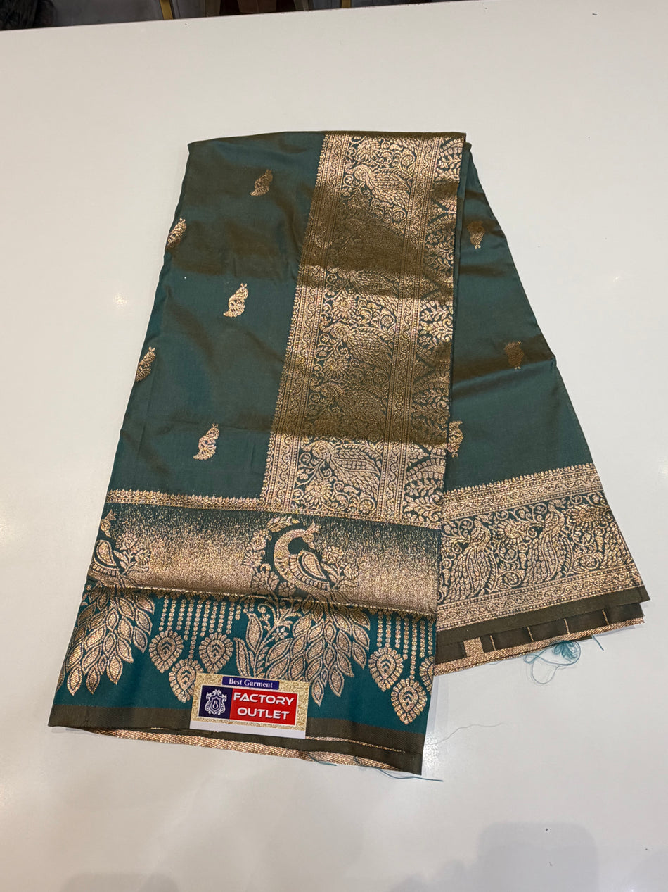 Border more Paithani (firta pista colour )