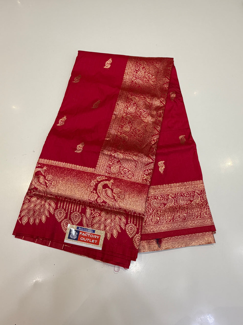 Border more Paithani (Rani colour)