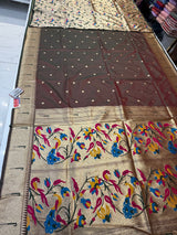 Muniya Paithani brocket blouse (Anjari Colour )