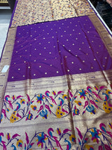 Muniya Piathnai brocket blouse (purple colour )
