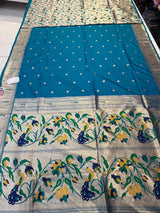 Muniya Paithani brocket blouse (morepanki colour )