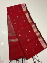 Mahashwari handloom (marron colour )