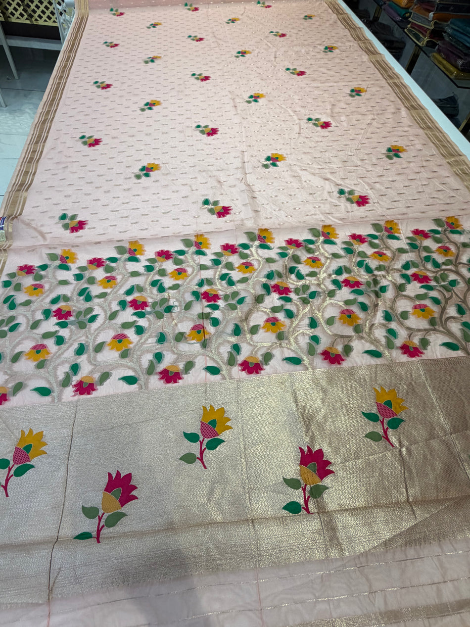 Bambo saree ( pink colour )