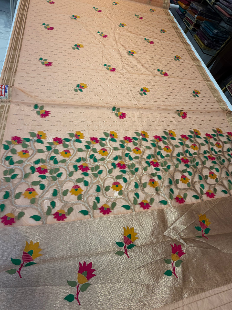 Bambo saree (aboli colour )