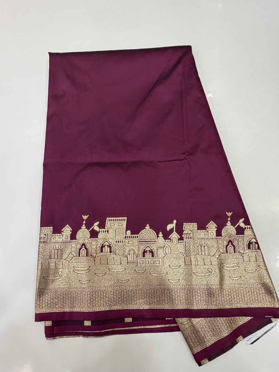 Banarasi ghat (wine colour)